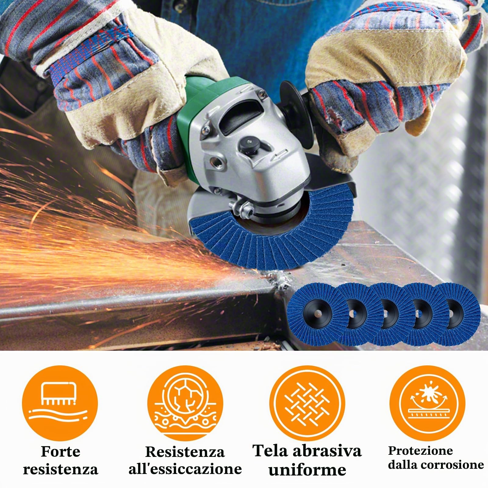 Set di dischi da taglio da 75 mm per smerigliatrice angolare, composto da 23 accessori con dischi da taglio HSS e dischi da taglio in carburo per taglio, lucidatura e smerigliatura del metallo