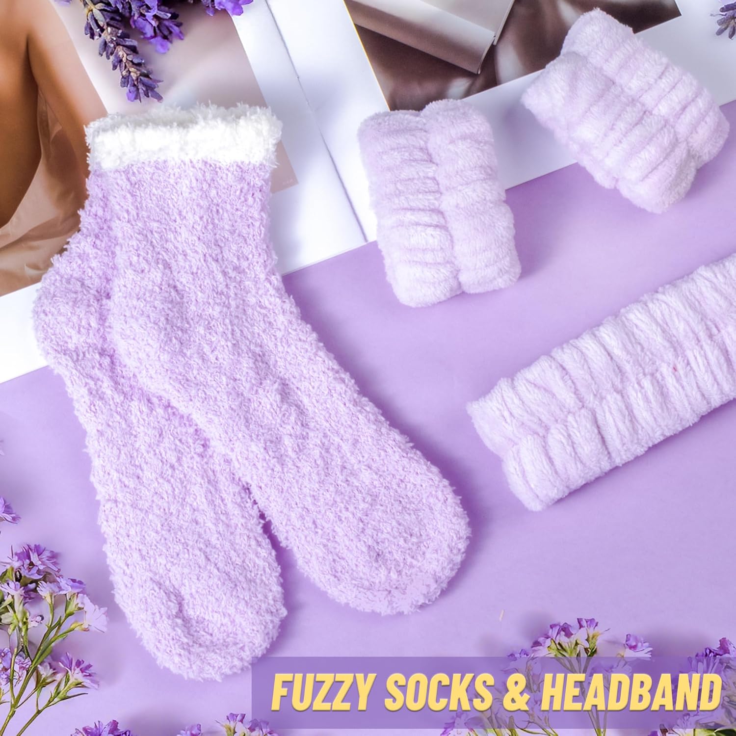 Birthday Gifts for Women, Self Care Gifts Get Well Soon Gifts, Lavender Relaxing Spa Gifts Basket Care Package w/Flannel Blanket & 20 oz Tumbler, Mothers Day, Christmas, Friendship Gift for Mom Wife - Image 8