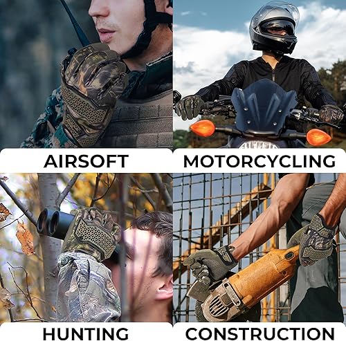 Vista 132 de HANDLANDY - Guantes de trabajo para hombres y mujeres, guantes de trabajo de mecánico utilitario para pantalla táctil, guantes de trabajo flexibles