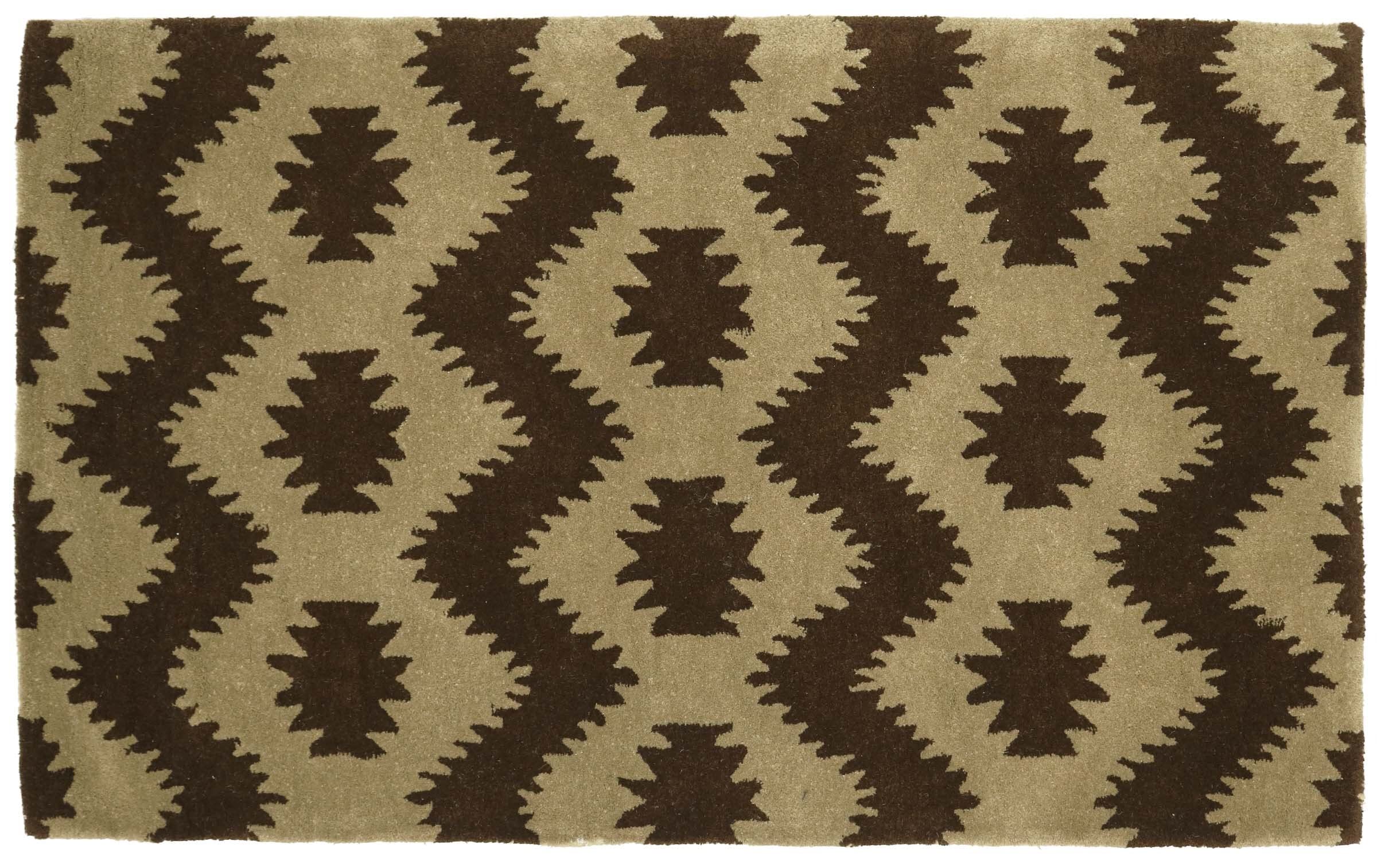 Tapis en laine fait main isolant thermique de 160 x 230 cm contre le sol froid