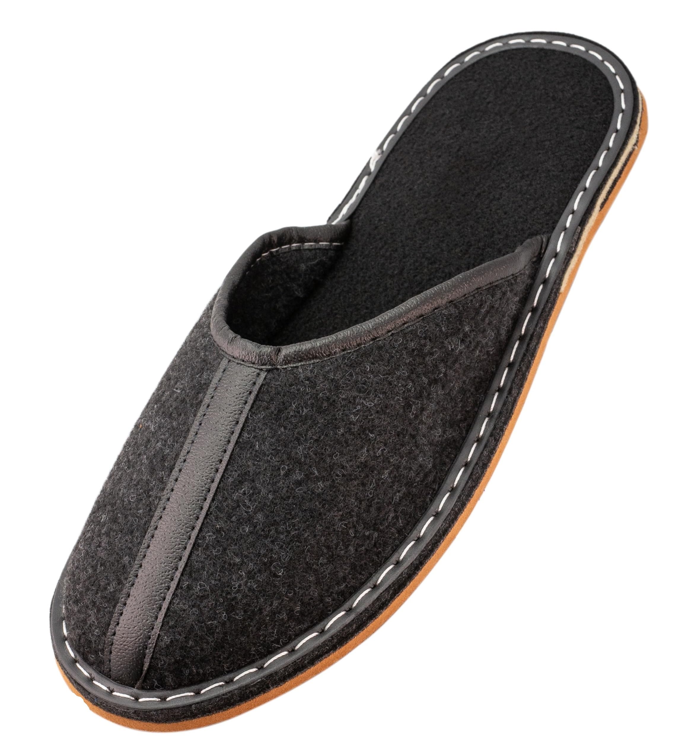 APREGGIO Herren Hausschuhe – Handgefertigte Filzpantoffeln, Bequeme Pantoffeln für Zuhause, Komfortable Hausschuhe 40/50 EU