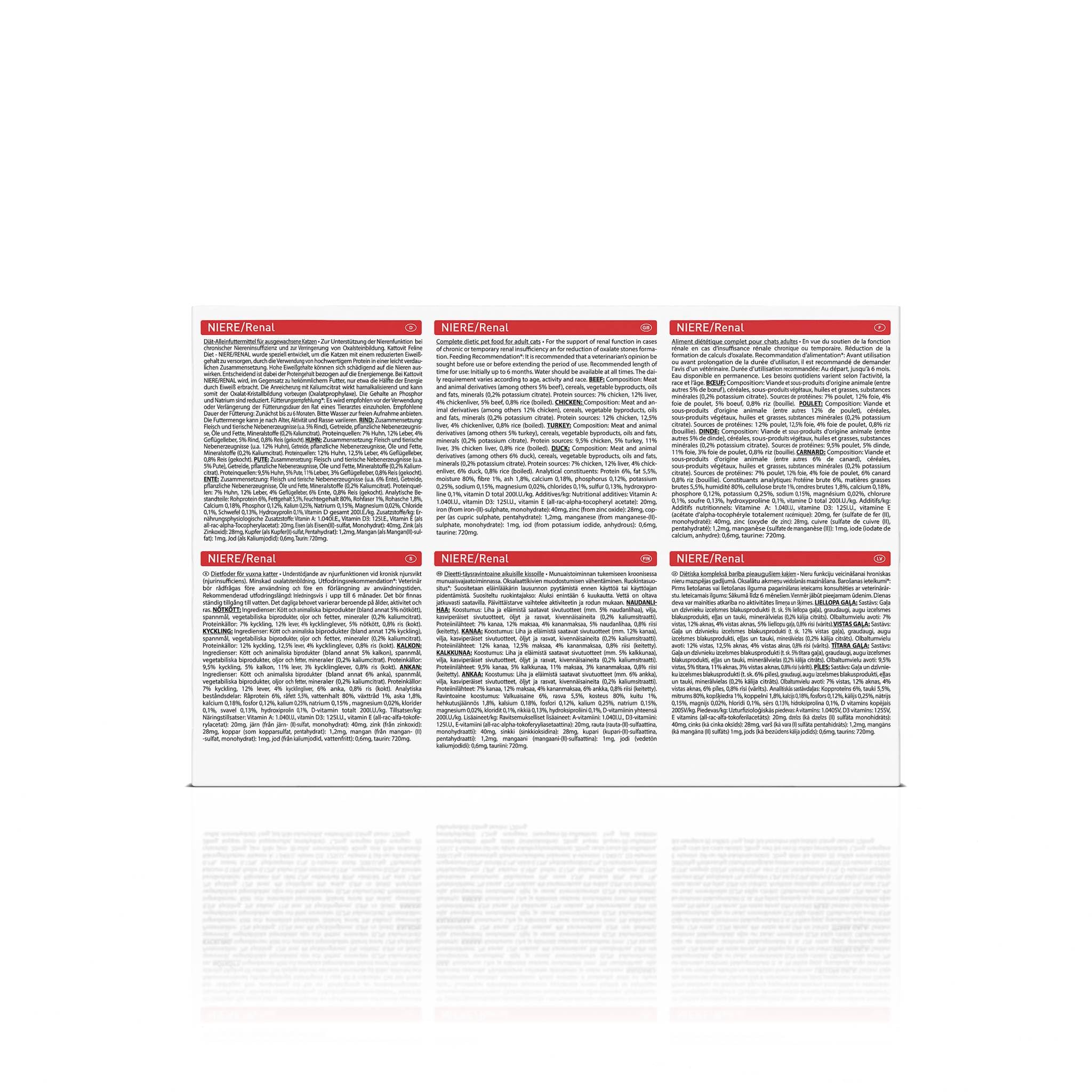 Kattovit Kidney/Renal Multipack | 12 x 85 g | Alimento dietetico completo per gatti con 4 gusti diversi in busta fresca | Per sostenere la funzione renale