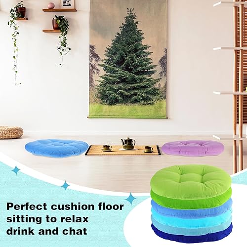 Miniatura 3 de Gerrii 12 cojines de suelo flexibles para el aula, cojines flexibles para niños en casa, escuela, aula, guardería, guardería (color brillante,