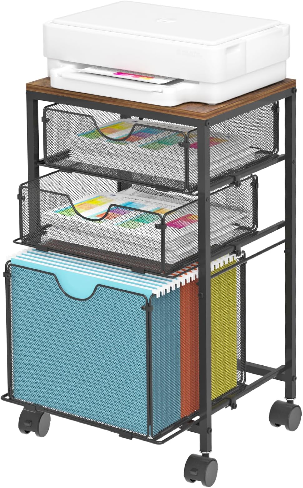 Amazon.com : Sbanmao 3 Drawer Mobile File Cabinet for Home Office ...
