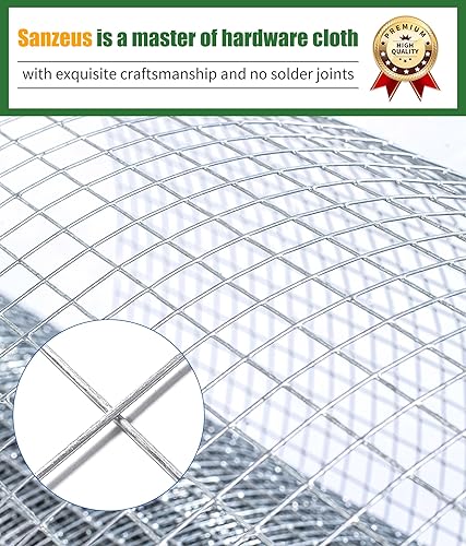 Miniatura 4 de Paño de hardware, calibre 23 de 14 pulgadas, 48 pulgadas x 50 pies, galvanizado en caliente de doble capa después de soldar, valla de alambre de