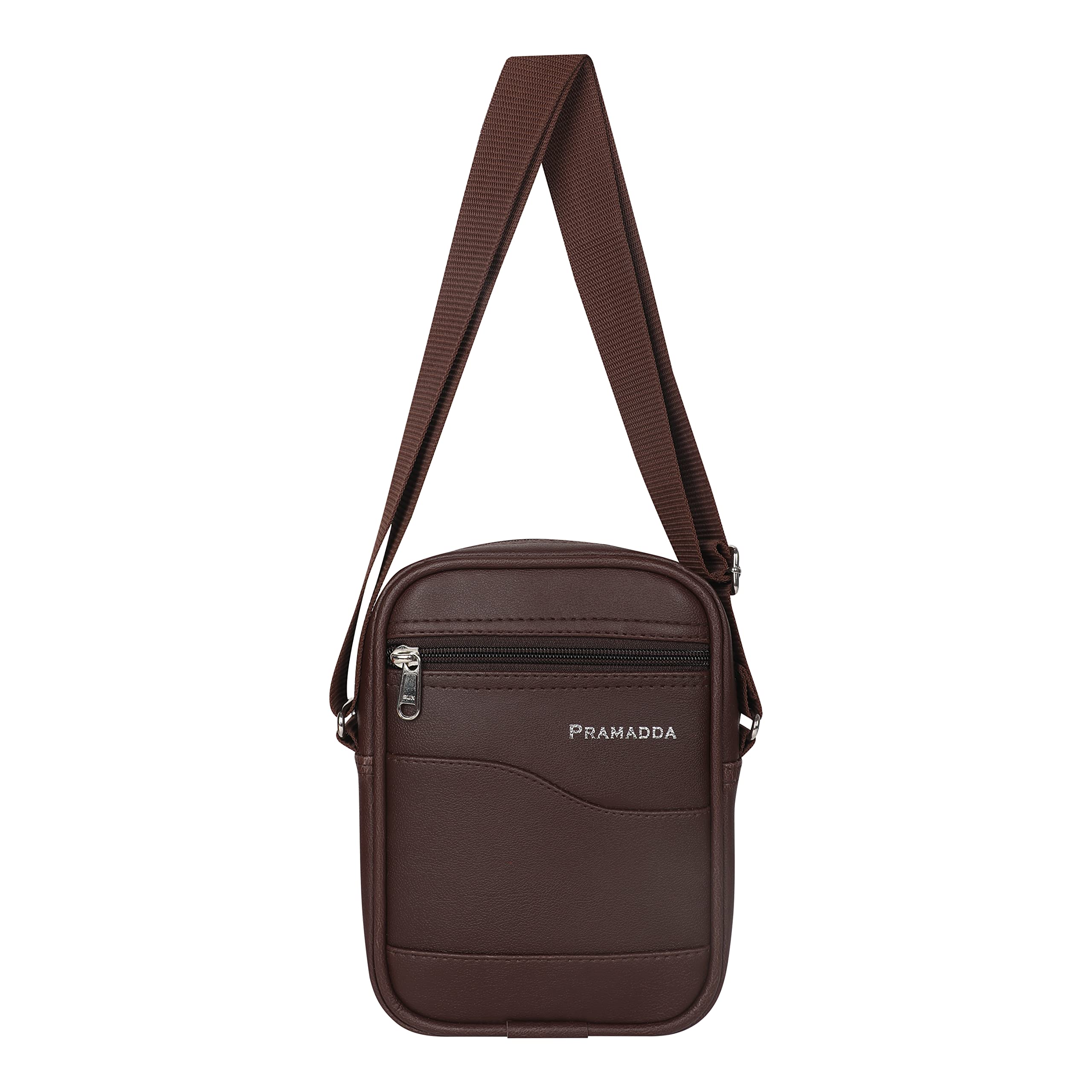 graceful Leather sling bag for small size for travel crossbody chest bags for men | side bag for men stylish passport holder sling cash bags for men Mini Sling-image-28