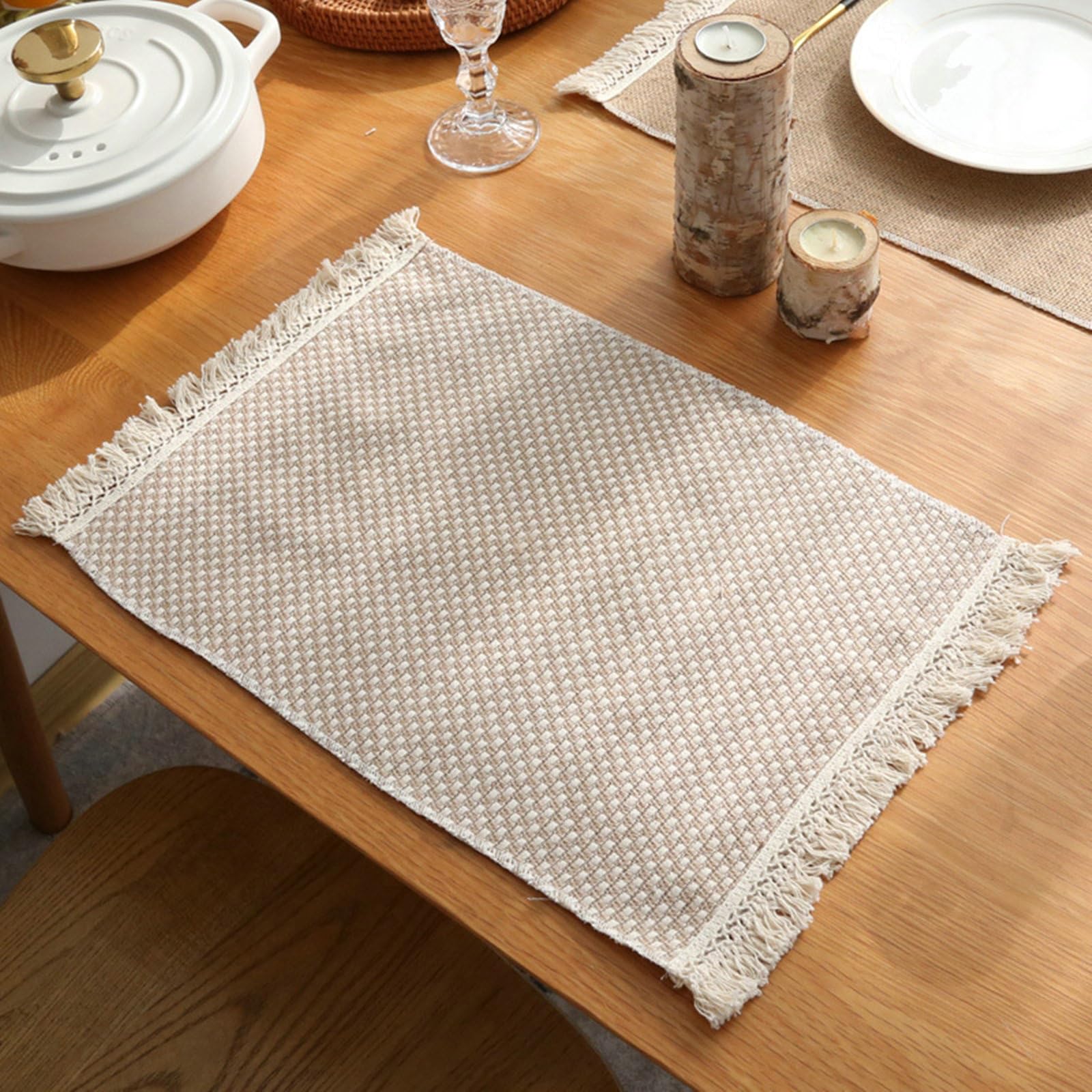Set de table rectangulaire lavable et anti-taches pour protéger vos tables