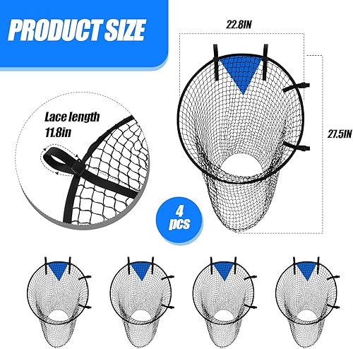 Miniatura 2 de Lenwen Objetivo de fútbol Red Top Bins Equipo de entrenamiento objetivo de fútbol para entrenamiento de objetivos, fácil de colocar y quitar, cubos