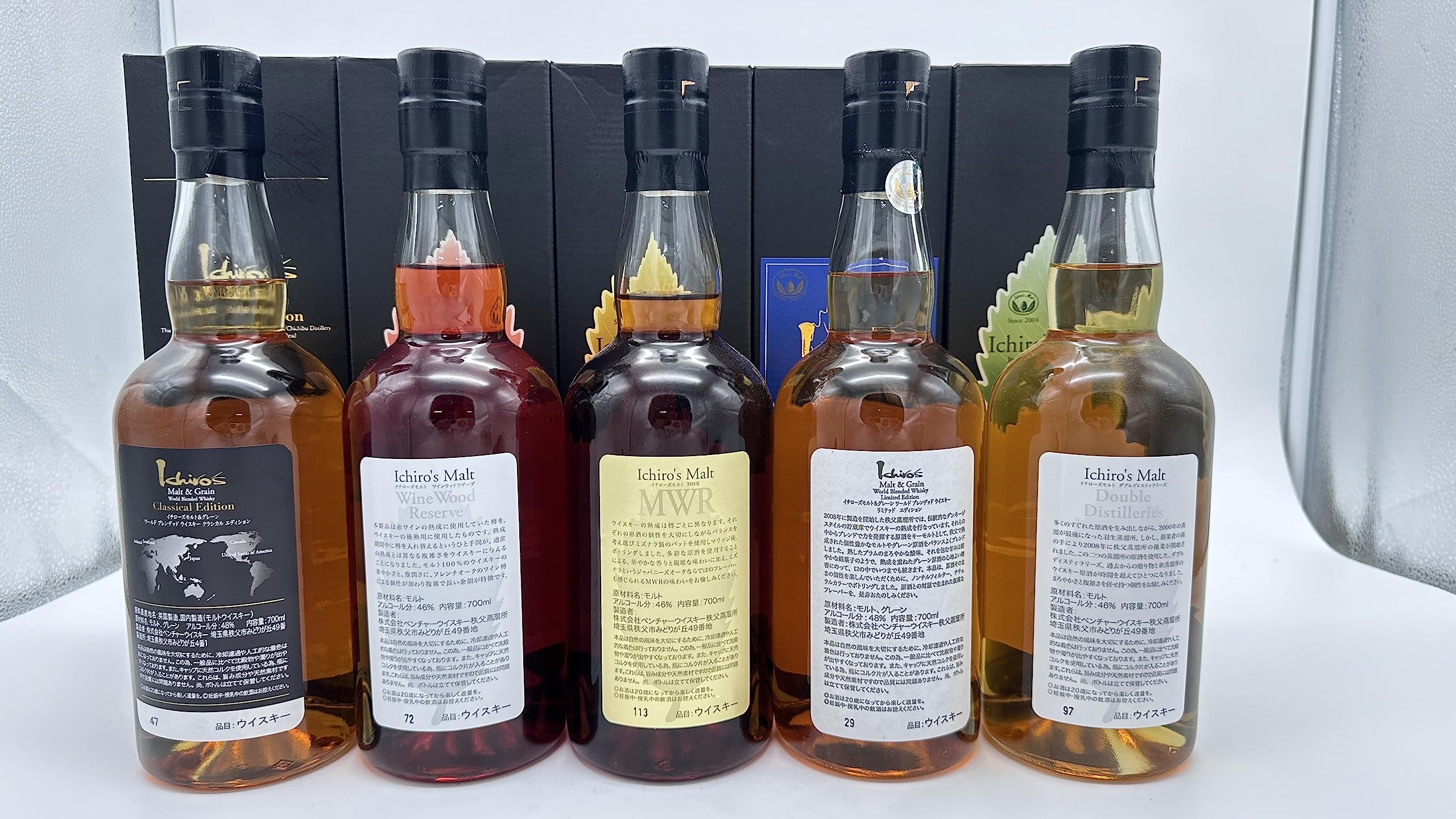 Amazon.co.jp: イチローズモルト 5種類 Limited Edition Classical  