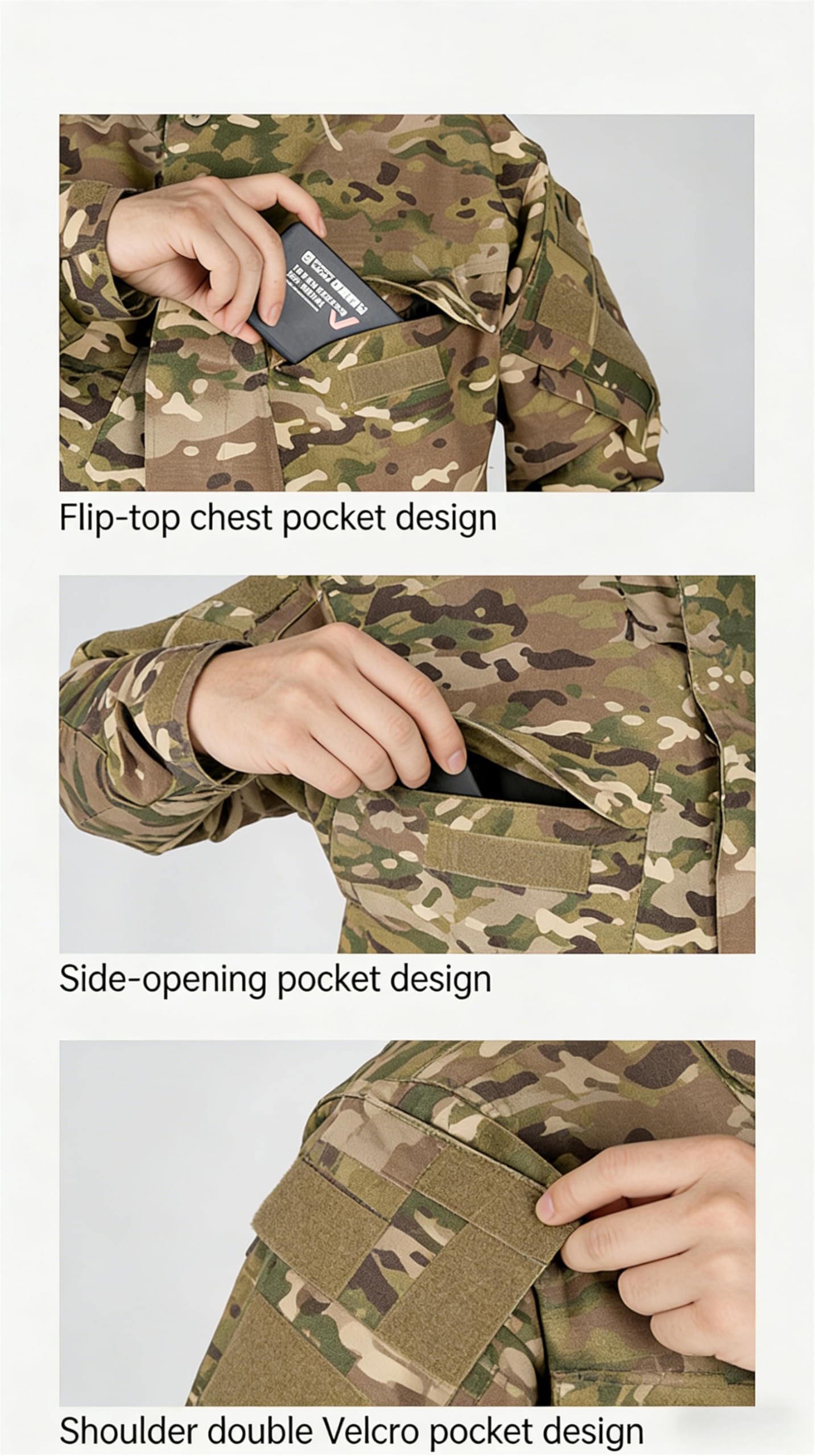 Męskie G3 wojskowe taktyczne stroje bojowe męskie Ripstop topy i spodnie airsoft paintball armia spodnie outdoorowe odzież