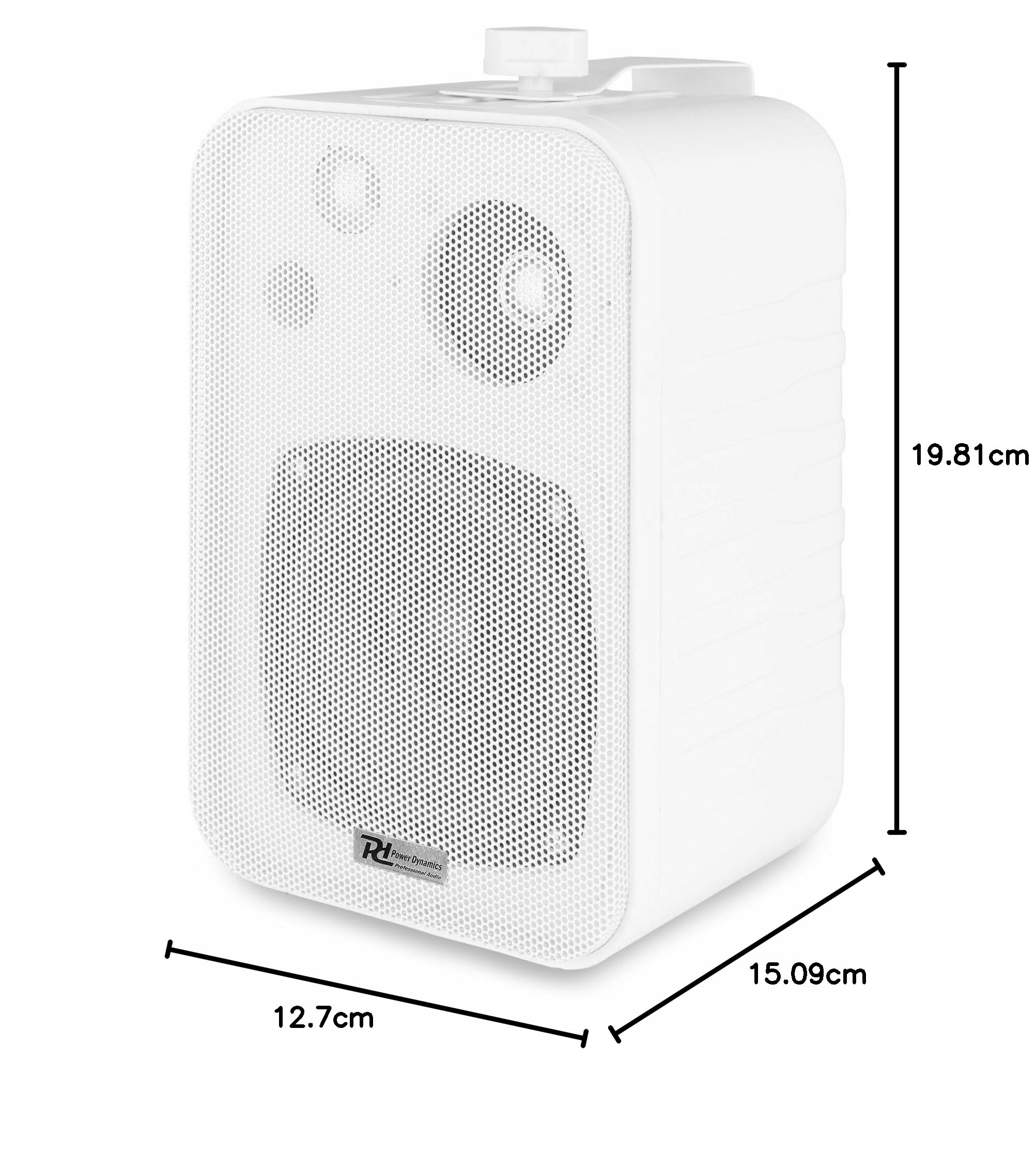 Power Dynamics BV40 - Altavoz de Pared 3 vías 8 Ohm Color Blanco línea 100V