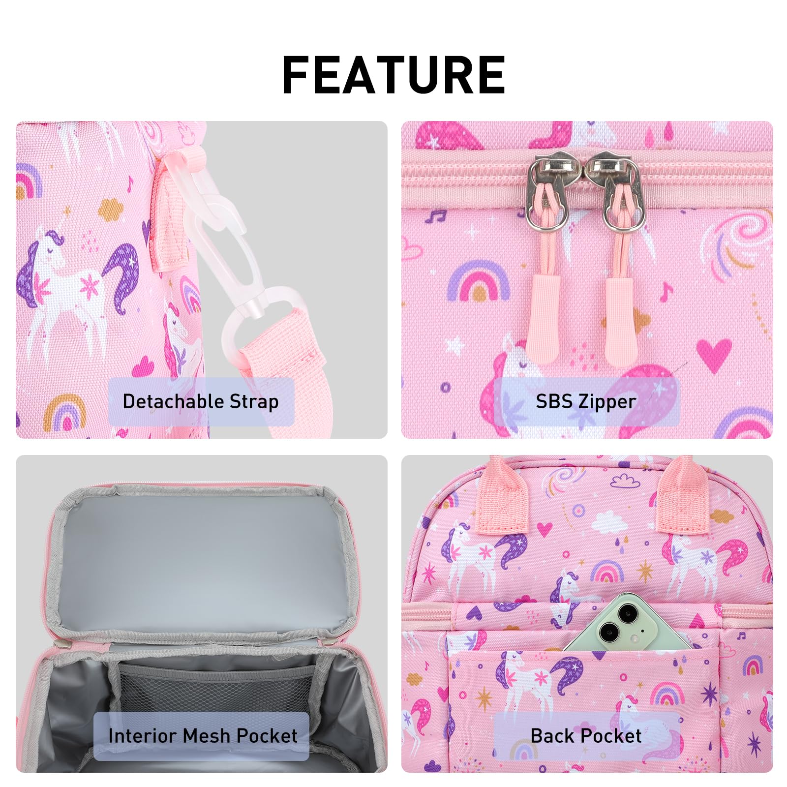 Bolsa De Almuerzo Aislada Reutilizable, Enfriador Plegable Para Entrega De Alimentos O Bebidas Bolsa Enfriadora Pequena Para Ninos Color Negro 2 Paquetes