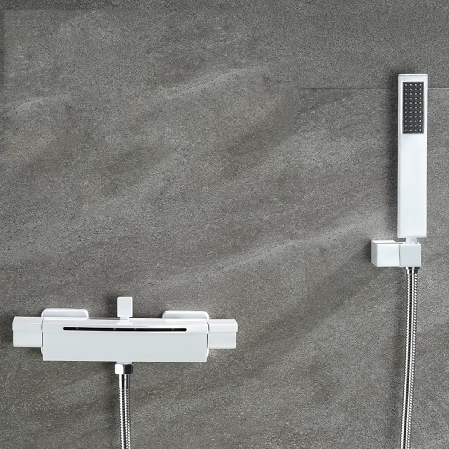 Robinet de bain cascade blanc avec douchette pour spa maison