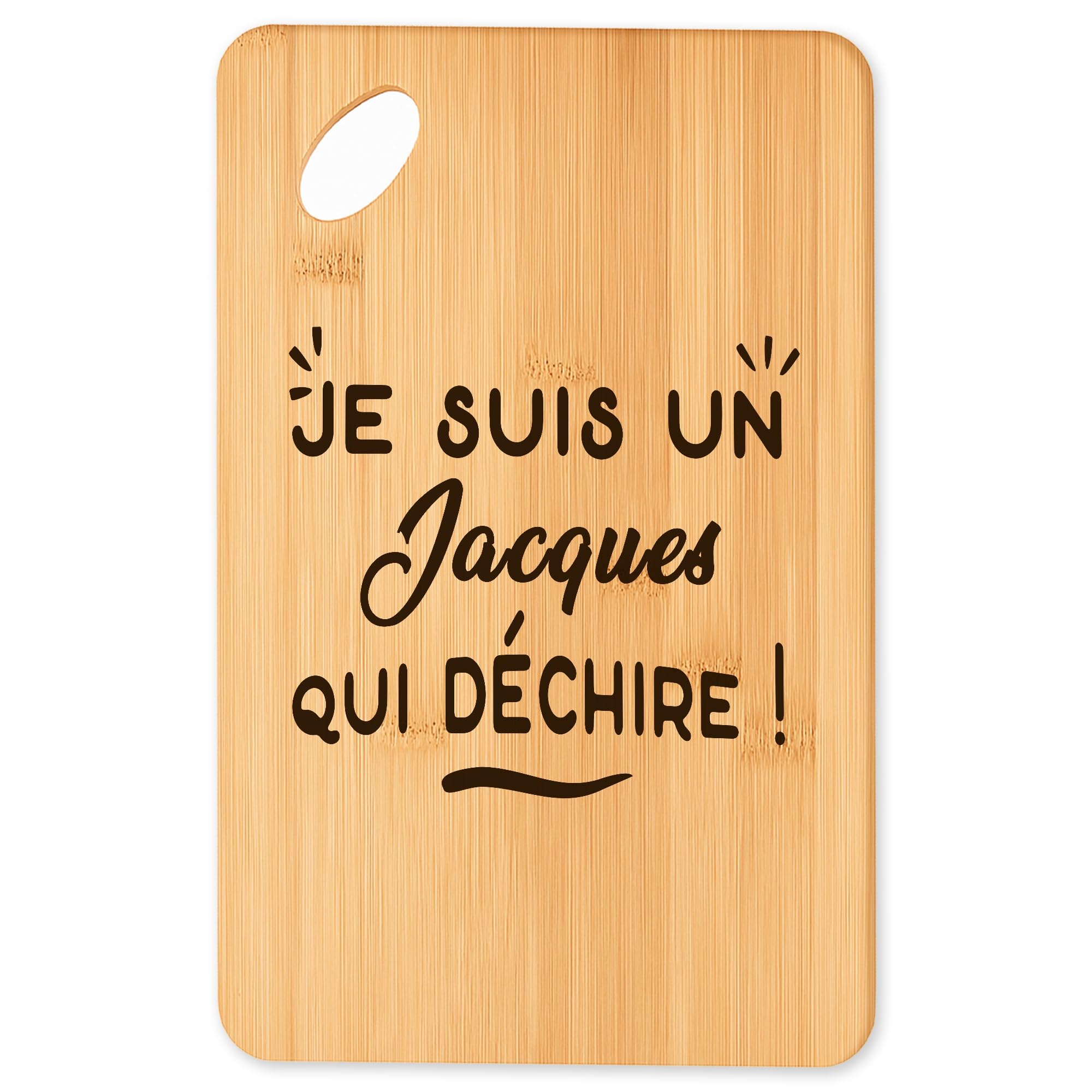Planche à découper Jacques en bambou et plateau apéro