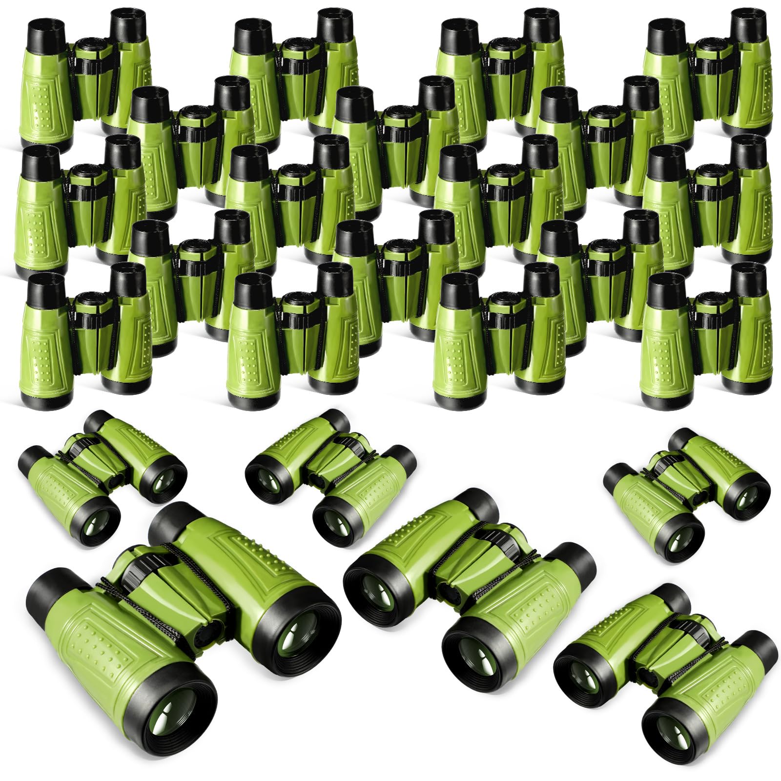 Libima 24 prismáticos compactos educativos para niños con cuerda para el cuello, telescopio para niños y niñas, aprendizaje de obs