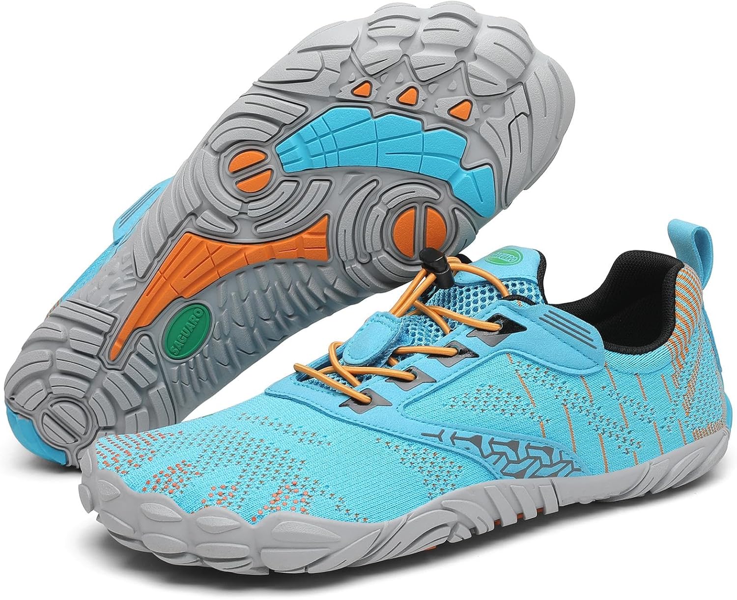 SAGUARO Unisex Barfußschuhe Damen Minimalistische Fitnessschuhe Herren Outdoor Wanderschuhe Traillaufschuhe Gr.36-48