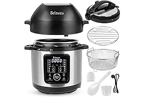 6 Quart 8-in-1 Air Fryer and Pressure Cooker Combo: Multifunctional Kitchen Wonder