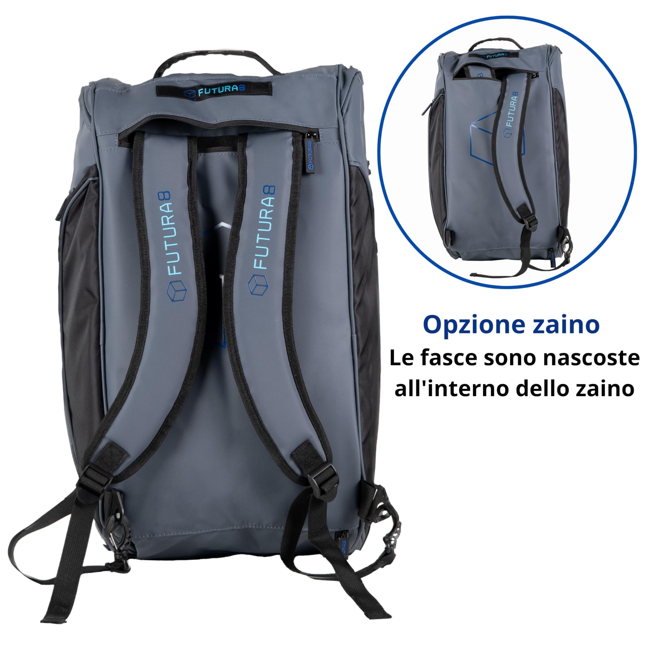 borsa padel, zaino padel, borsa sportiva, scomparto scarpe, impermeabile, grande capacità, accessori padel, racchetta padel, borsa uomo donna, design ergonomico