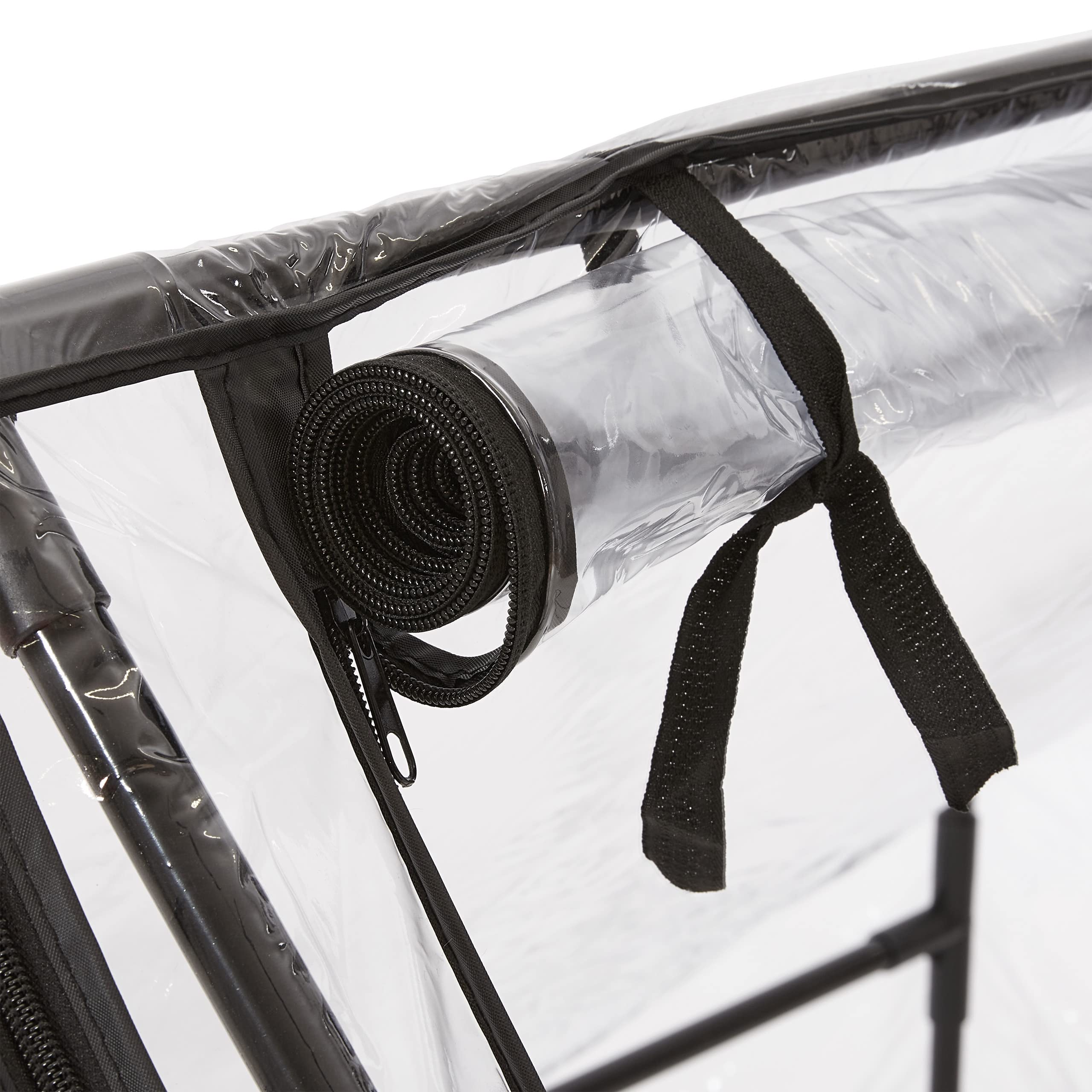 Relaxdays Folienfrühbeet, HxBxT: 92 x 180 x 92 cm, 2 Türen, Frühbeet & Aufzucht, Gewächshaus, PVC Folie, transparent