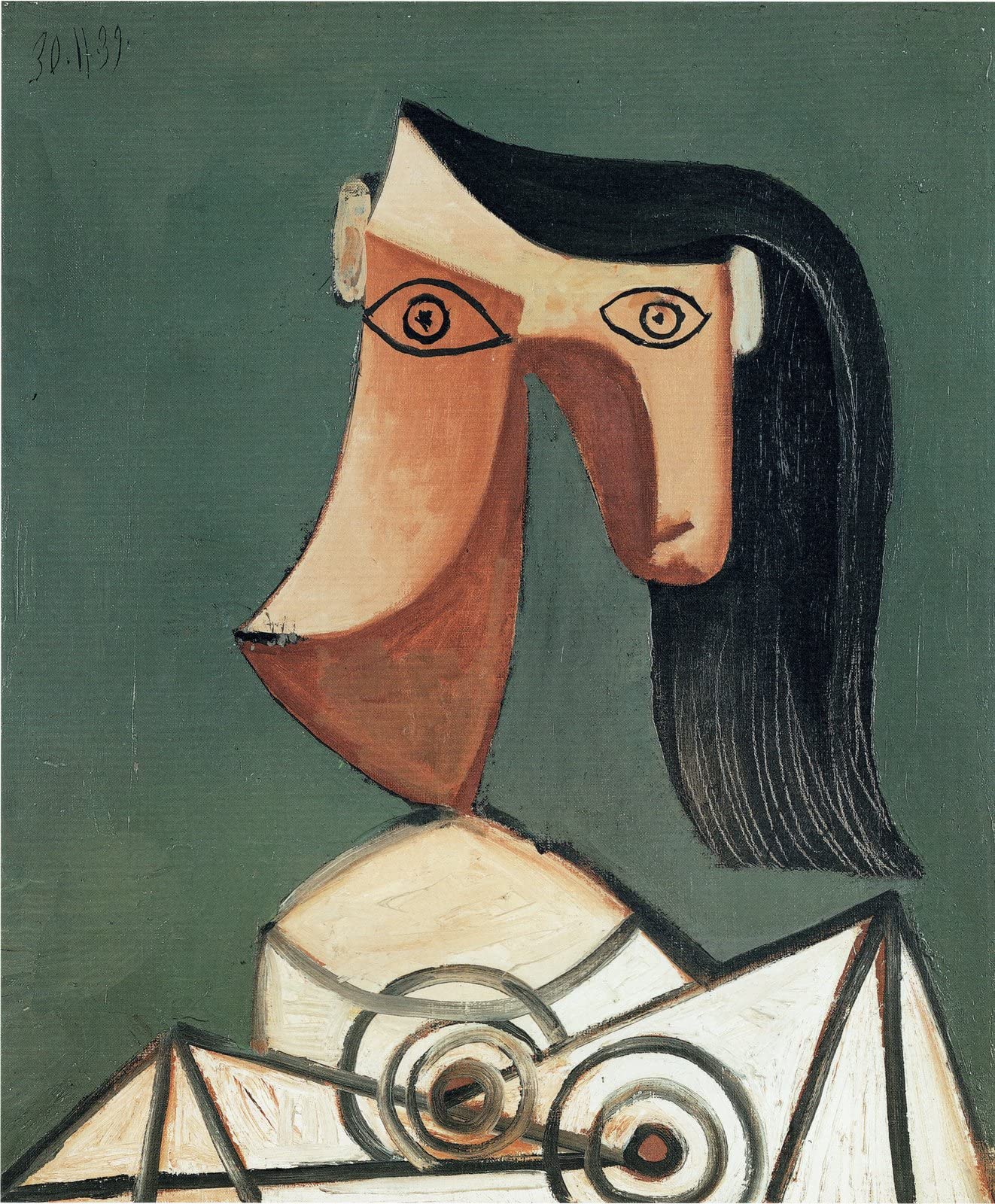 Amazon.co.jp: Pablo Picasso Head of a woman 30 11 1939 z11630 A2