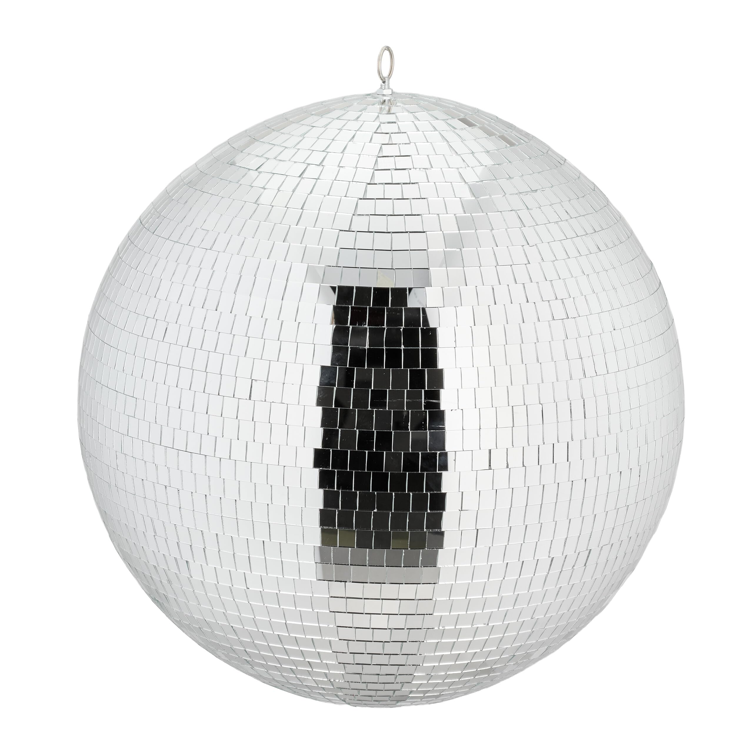 Relaxdays Boule à facettes, à Suspendre, Boule Disco pour Votre Prochaine soirée, diamètre : 50 cm, argentée