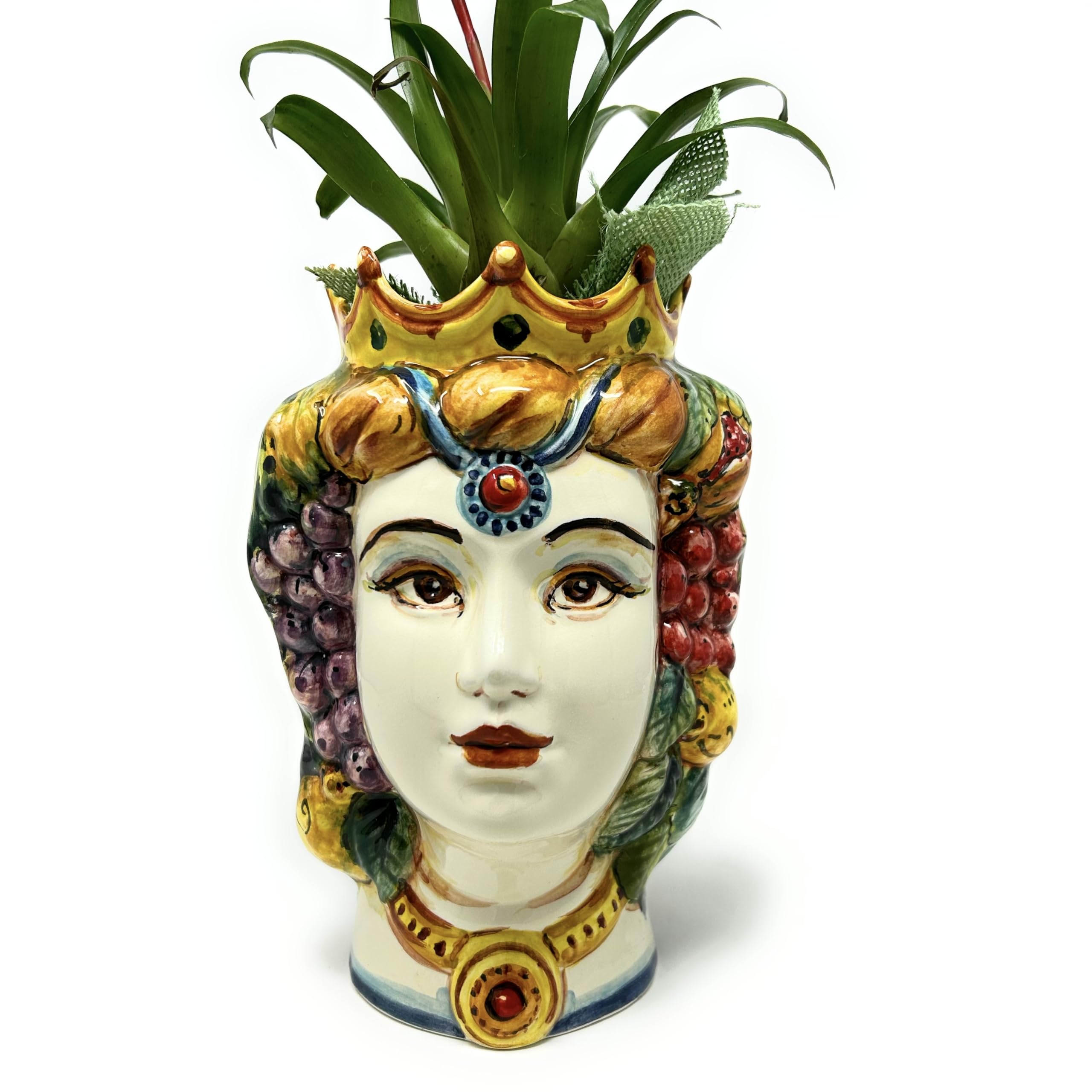 CERAMICHE DI SICILIA Pizzeria 陶器花瓶 Amazon.com: CERAMICHE D'ARTE PARRINI - Italian Ceramic Art Head