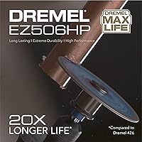 Vista 4 de Dremel Max Life EZ506HP Rueda de Corte de Metal Premium de Alto Rendimiento de 1-12" (38.1mm), Azul