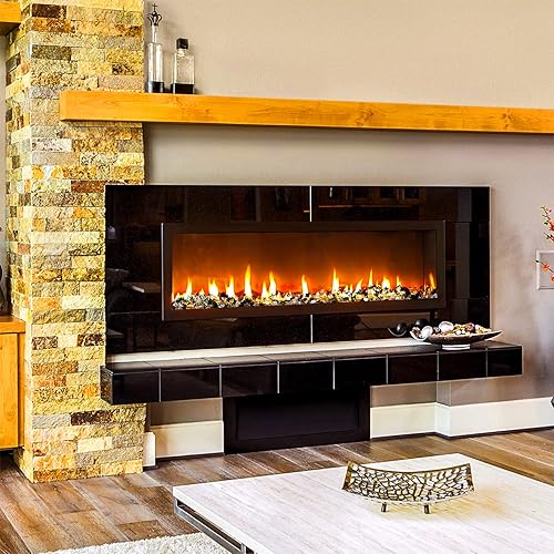 Miniatura 5 de Mr. Fireglass 10 libras de vidrio reflectante para chimenea, hoguera y paisajismo, piedras de fuego de 0.6 cm mezcladas de alto brillo para uso al