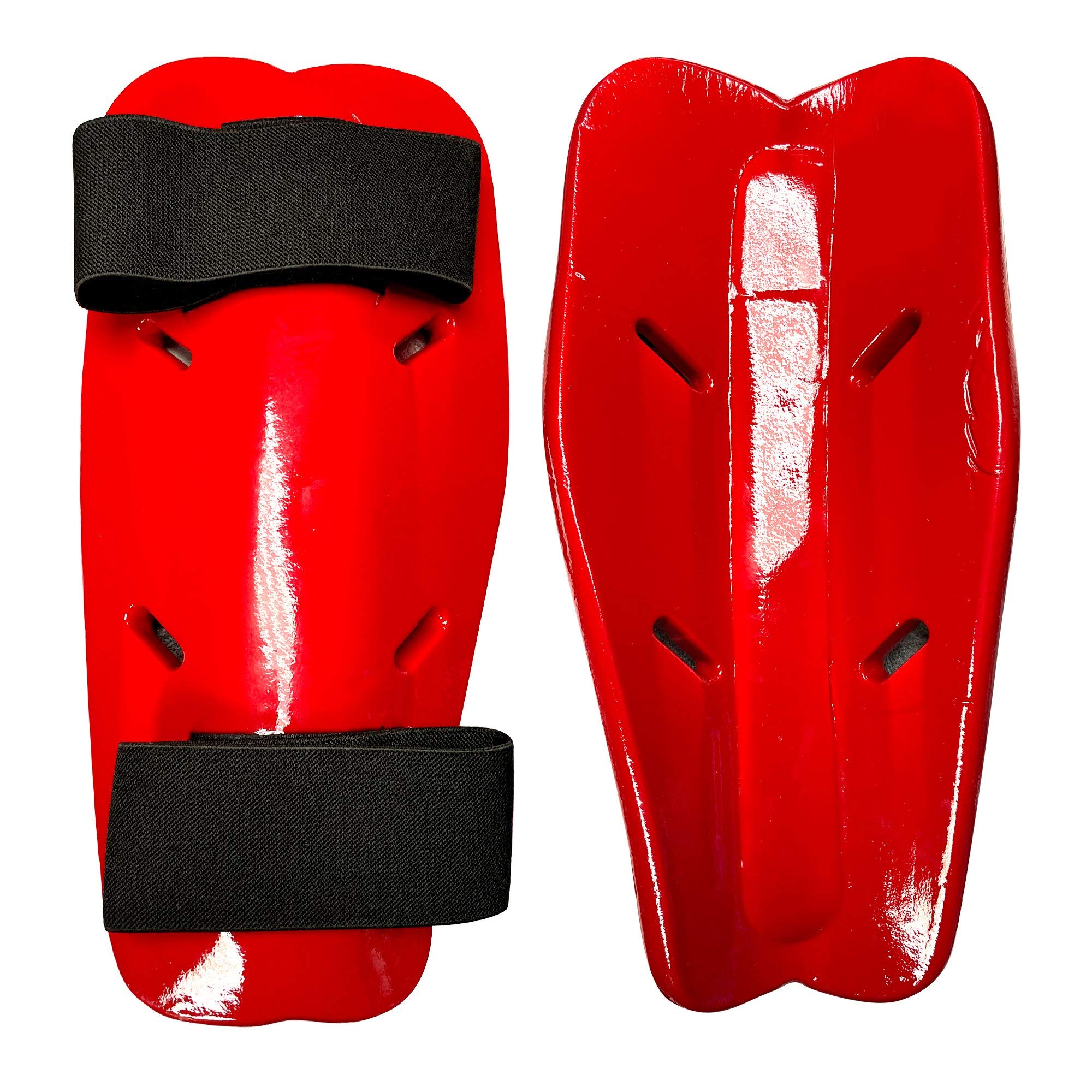 AAMA Foam Shin Guards Protector for Karate Taekwondo Martial Arts Point Sparring Training