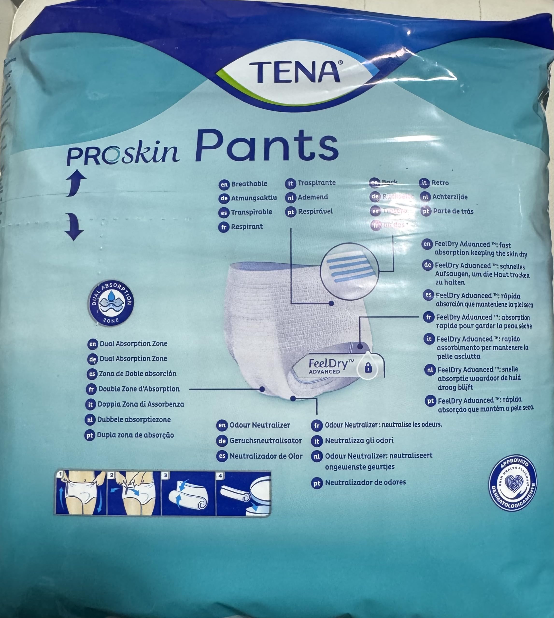 Amazon | TENA プロスキン パンツ Plus XL サイズ (120-160cm)、2袋24