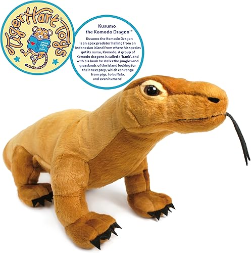 Miniatura 3 de Kusumo The Komodo Dragon - Lagarto monitor de peluche de 17 pulgadas
