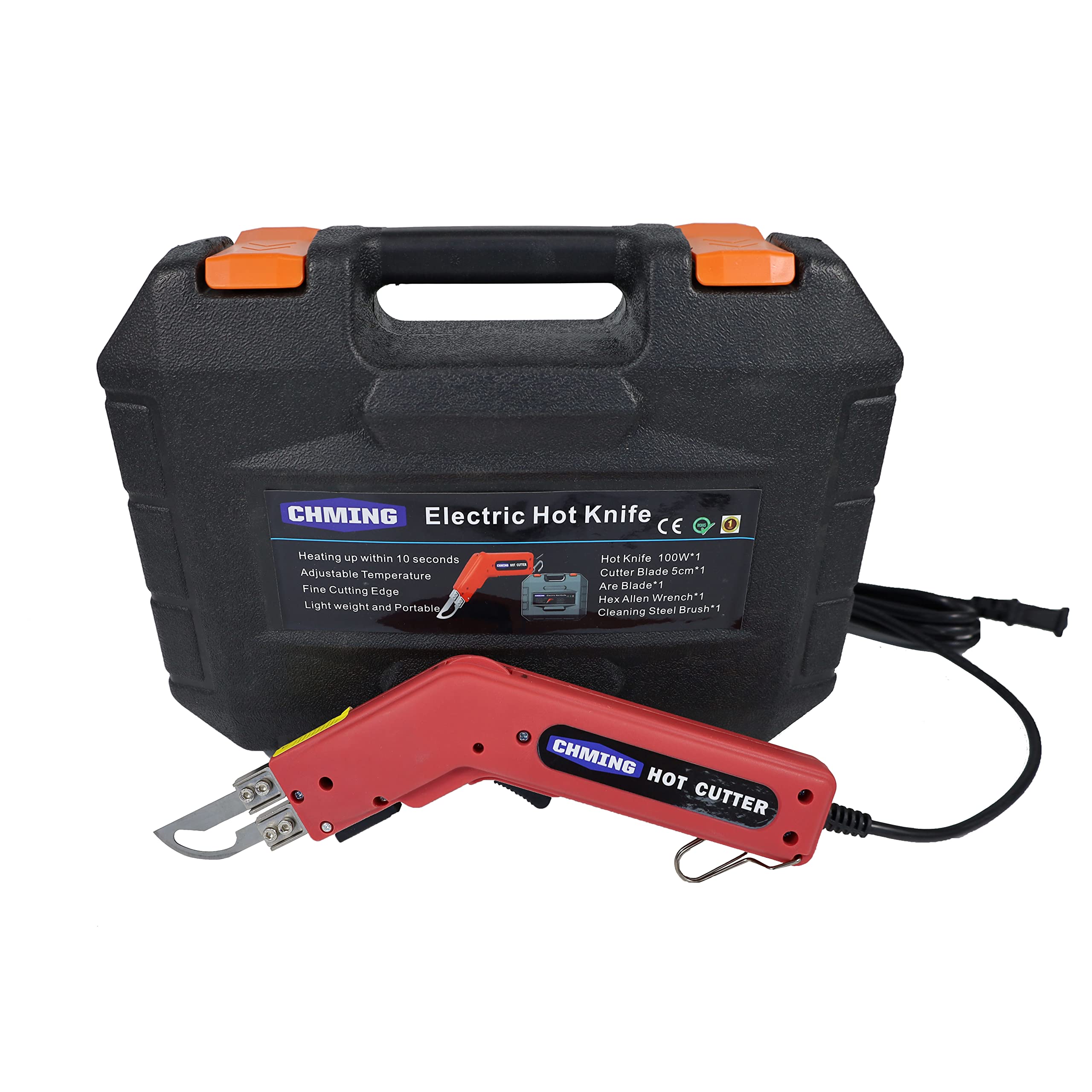 110V Electric Knife Hot Melting Cutter Foam Cloth Ribbon PVC Rope Nylon Electric Heating Knife Cutter Wall-cloth Cutting Tool