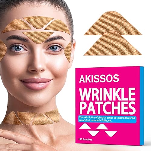 Parches antiarrugas, 160 unidades, cinta de estiramiento facial, multifunción, cómoda, suave, solución para la piel, para frente, ojos, 11 líneas,