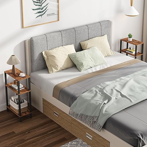 Miniatura 5 de TUTOTAK Mesa auxiliar pequeña, Mesa de extremo estrecho, Mesa de sofá flaca, Mesita de noche delgada, Mesa de sofá, sala de estar, dormitorio,