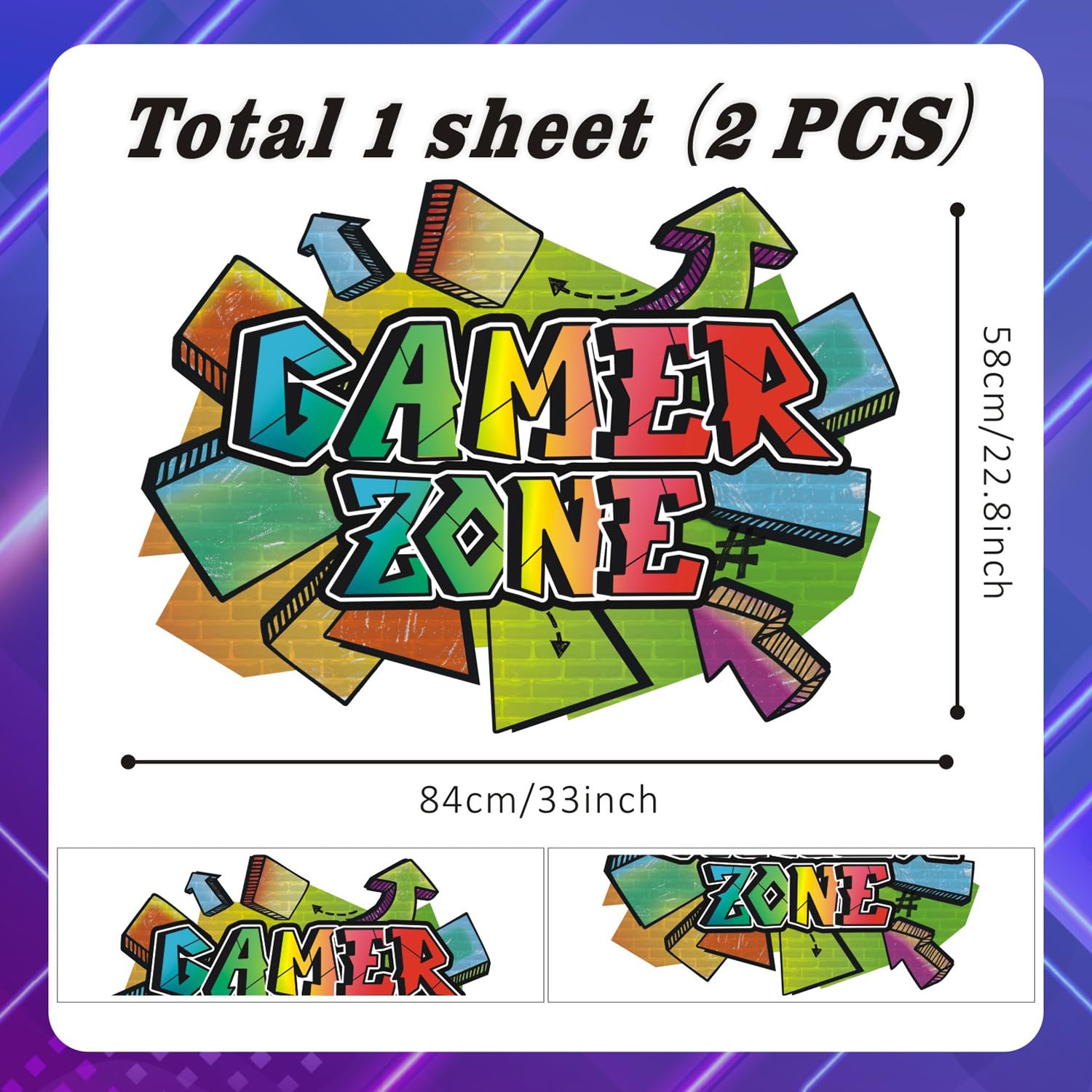 HPNIUB Zone 3D Wall Stickers - Image 3