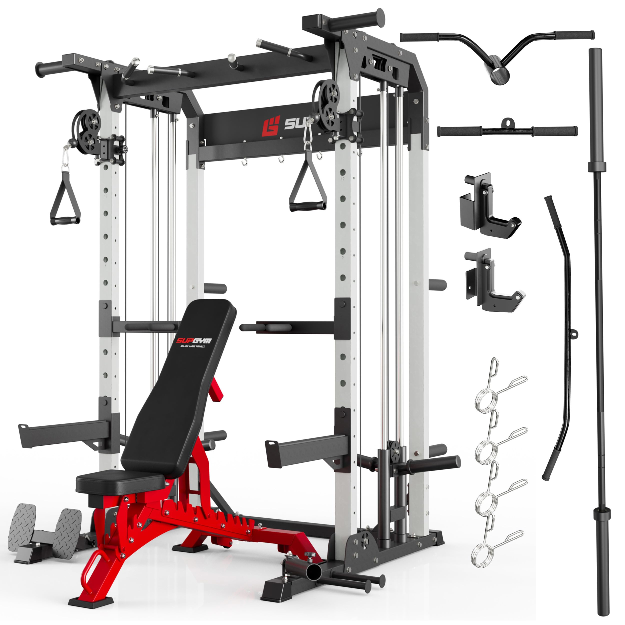 Amazon | Major Fitness 多機能オールインワンパワーラック ラプター 