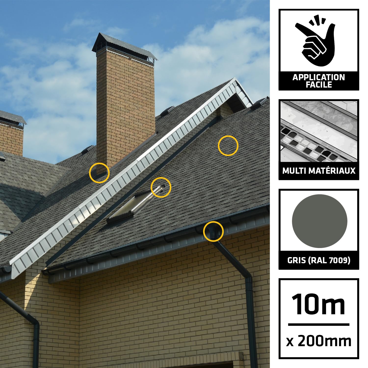 SIKA - Bande d'étanchéité Multiseal - Gris Vert - 200mm x 10m