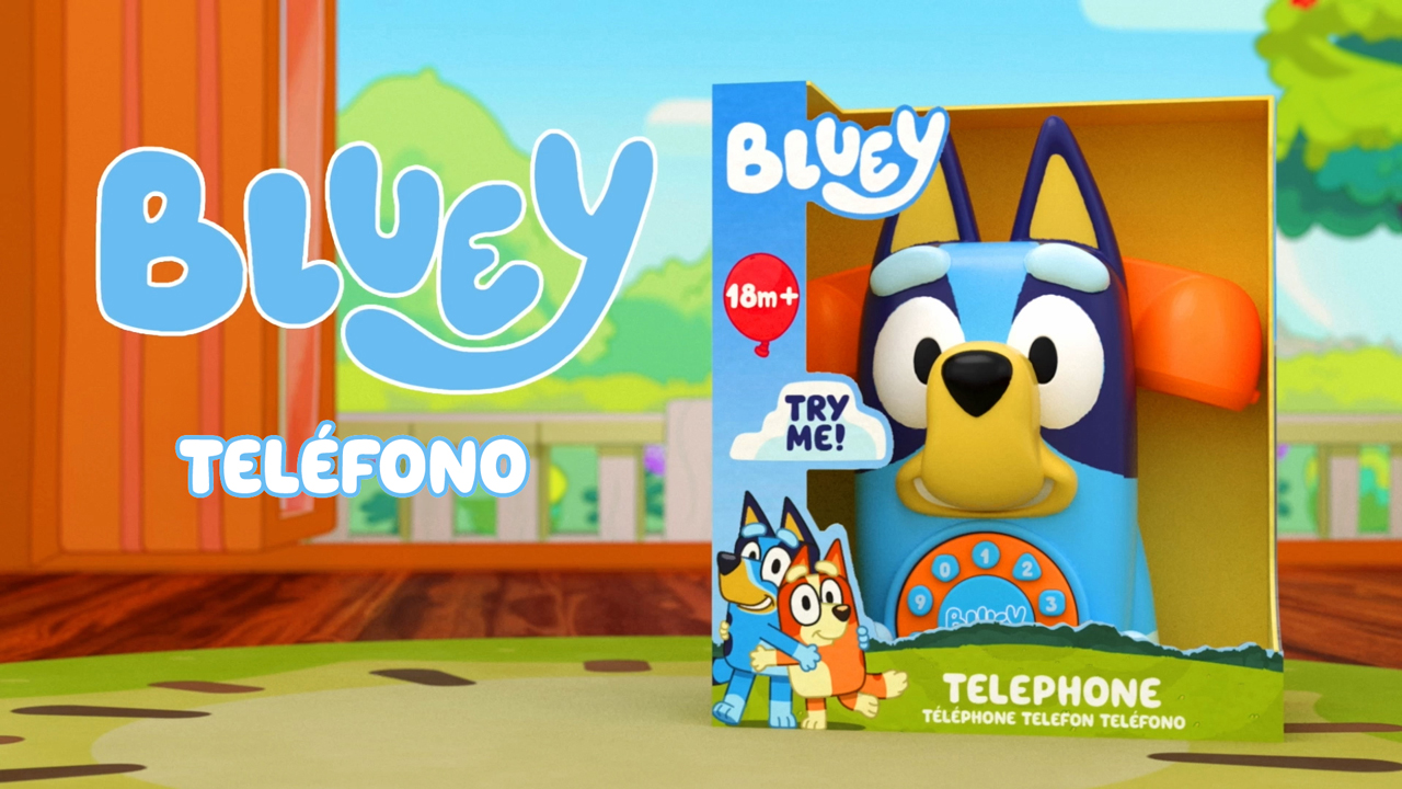 Teléfono Interactivo Bluey Con Sonidos Y Melodías – Juguete De Imitación Para Bebés Desde 18 Meses, Con Pilas Incluidas (Color Azul)