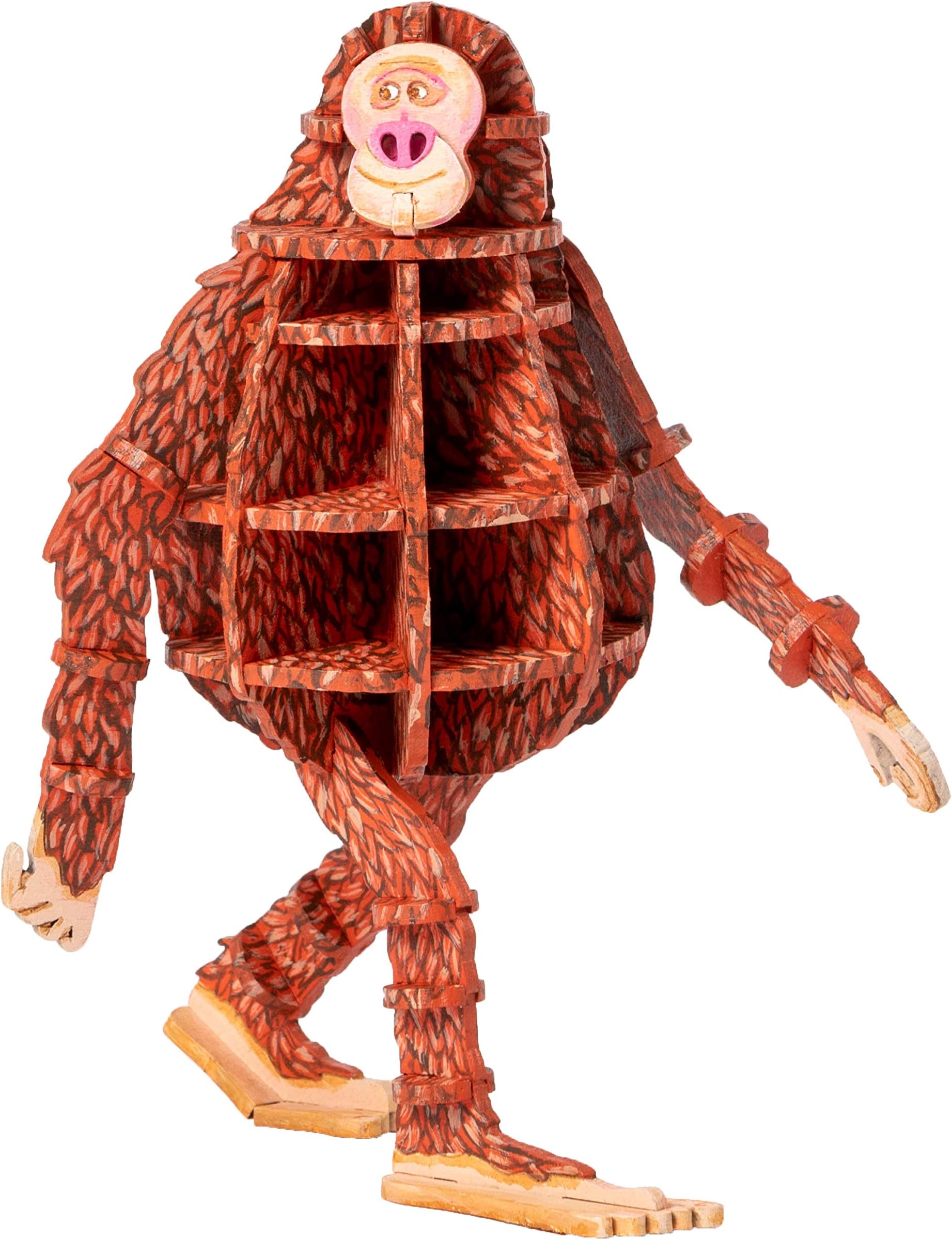 Missing Link Movie Mr. Link 3D Wood Model Figure Kit - Build, Paint and Collect Your Own Wooden Toy Model - Great for Kids and Adults, 8+ - 4.75"