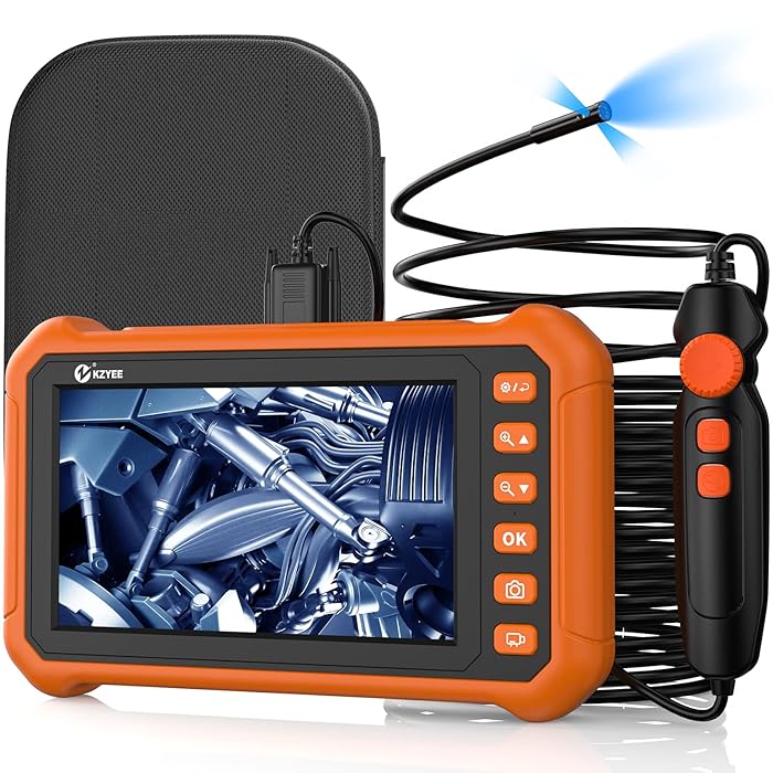 Buy KZYEE Triple Lens Borescope Inspection Camera, 7" 1080P IPS