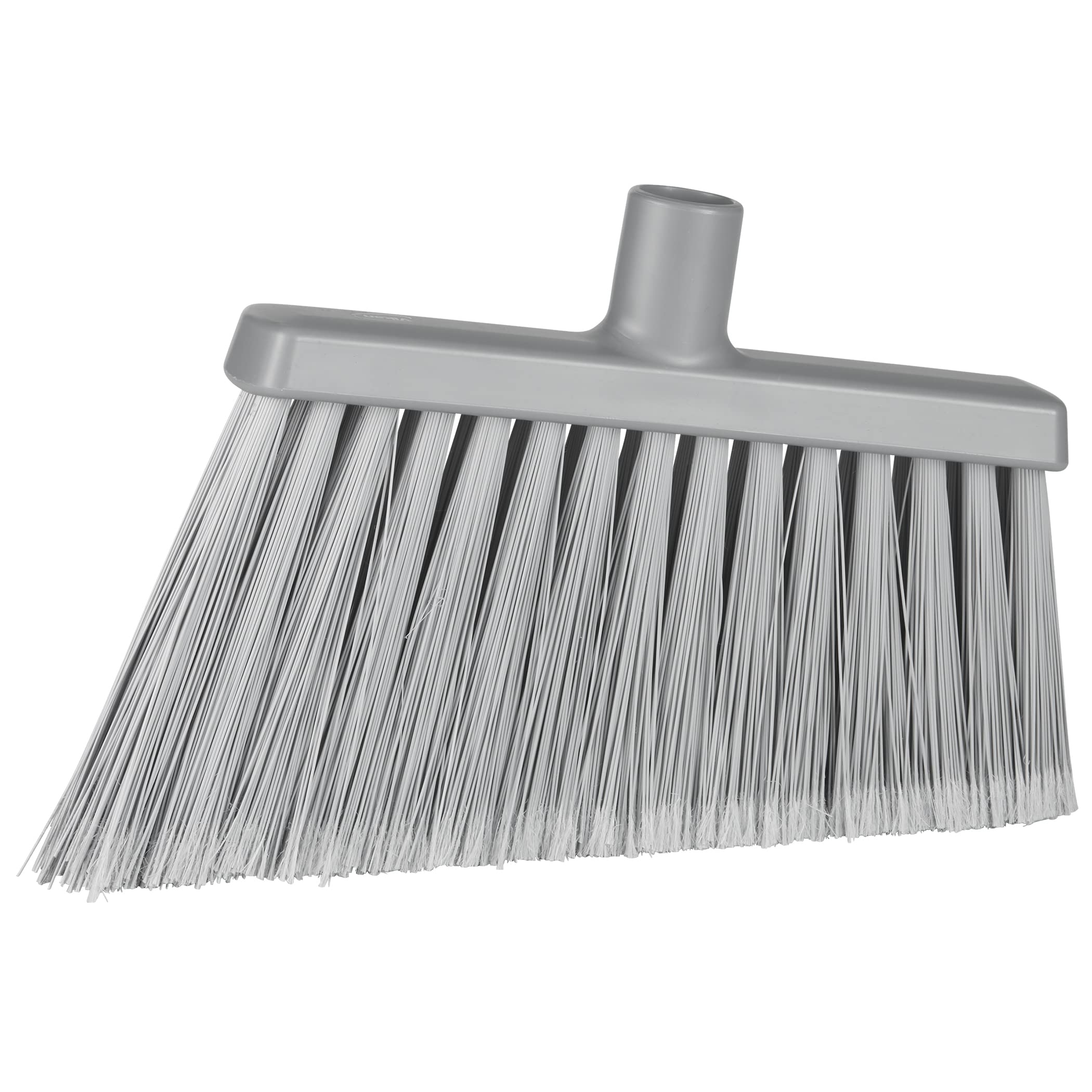 Vikan 291688 Scopa a testa angolare, con setole divise, grigio