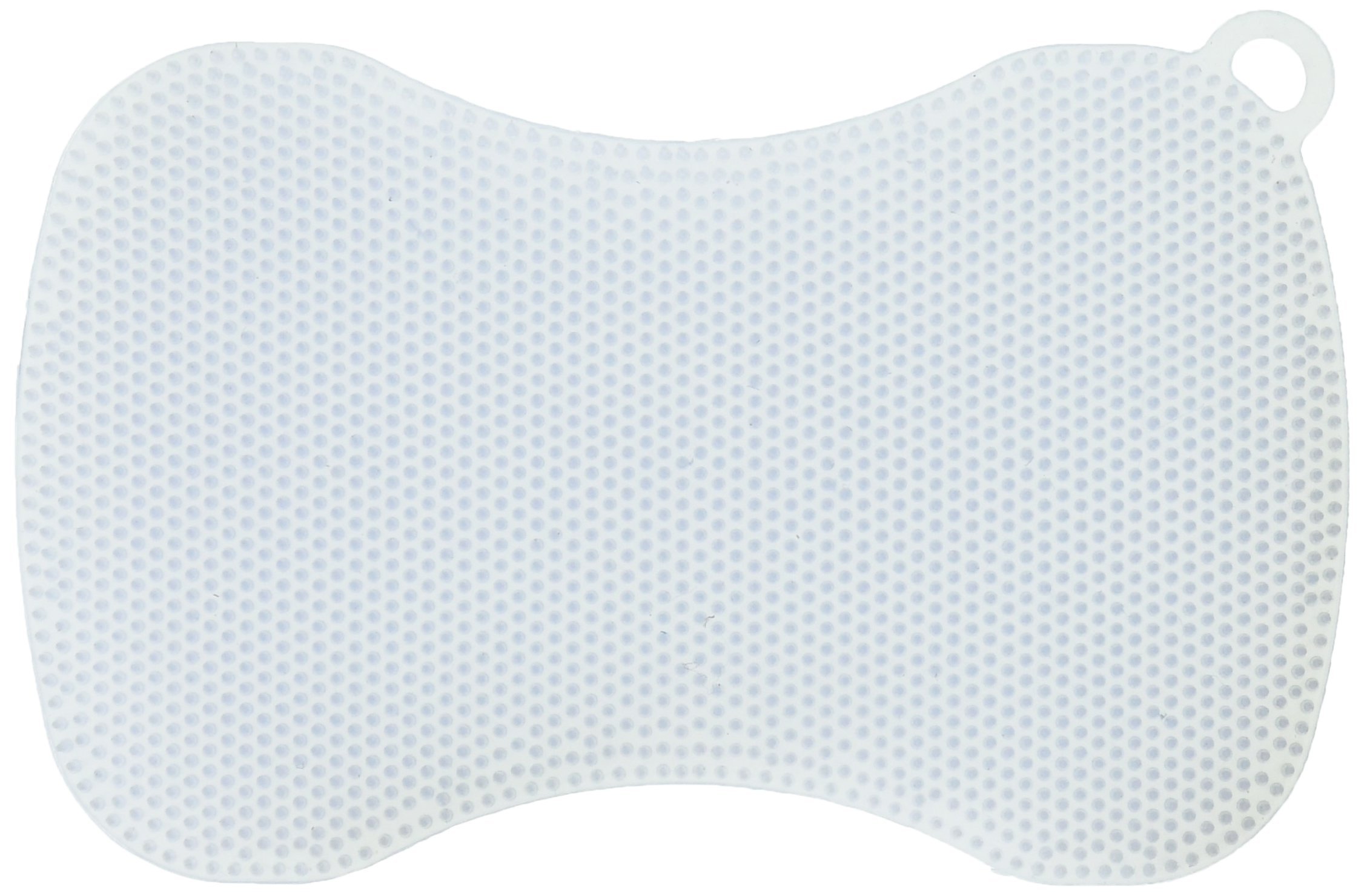 KUHN RIKON Stay Clean Scrubber, Clear, Silicone, 5 Inches x 3 Inches