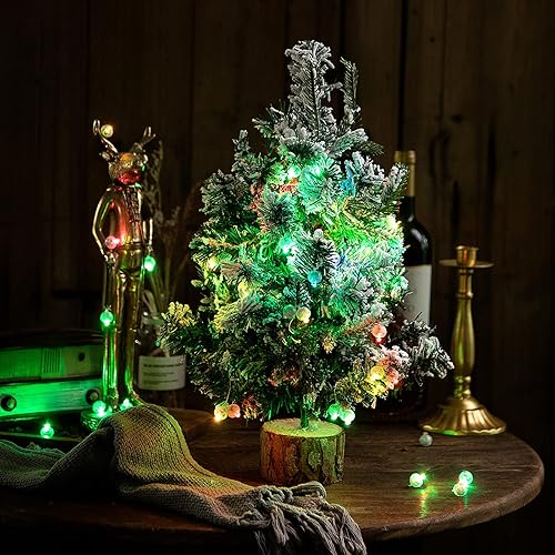 Miniatura 5 de Aogist 50 luces de globo rosa, mini luz impermeable de largo tiempo de espera, funciona con pilas, lámpara de bola LED redonda para globos de látex,