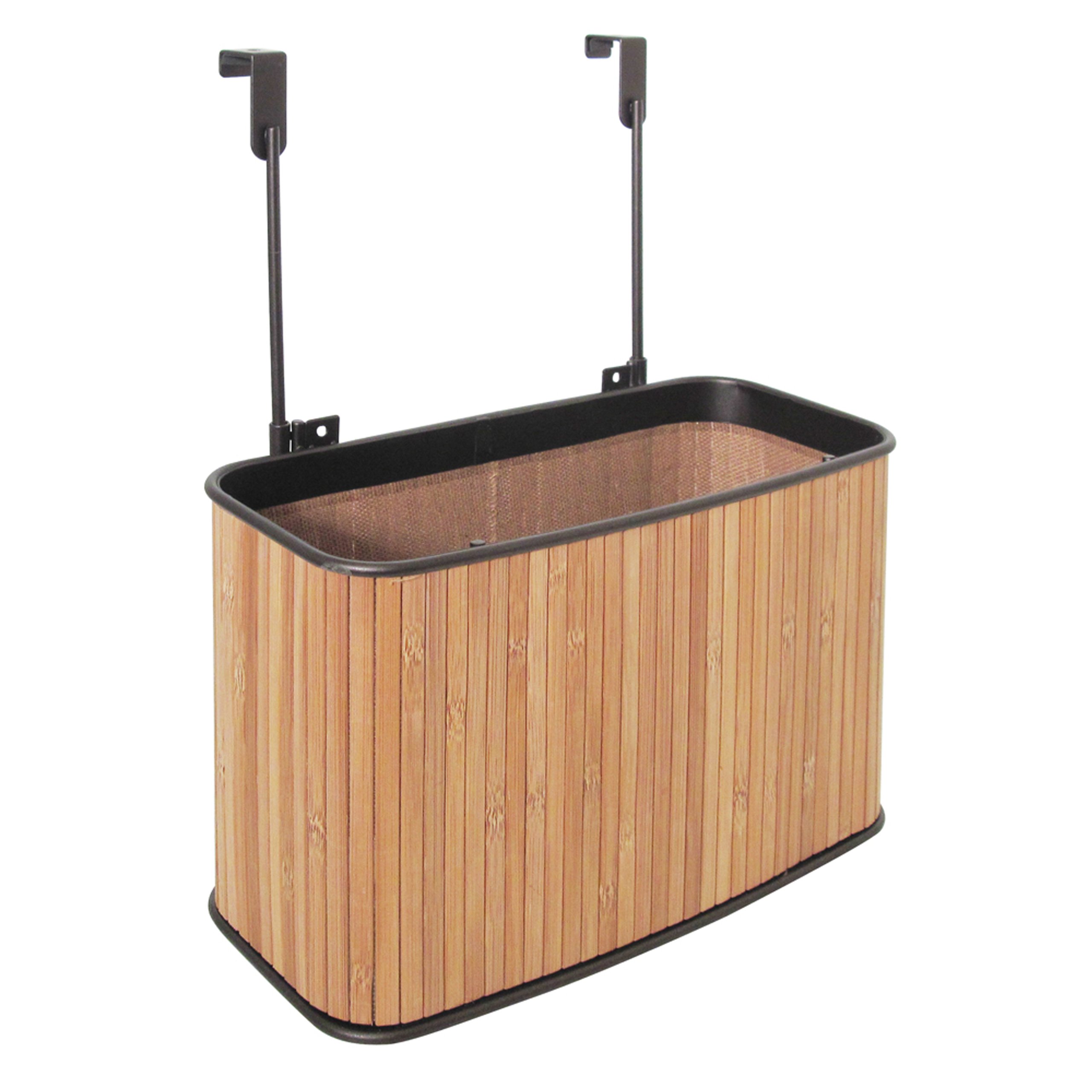 interDesign Formbu Over The Cabinet X7 Basket, Bamboo/Bronze
