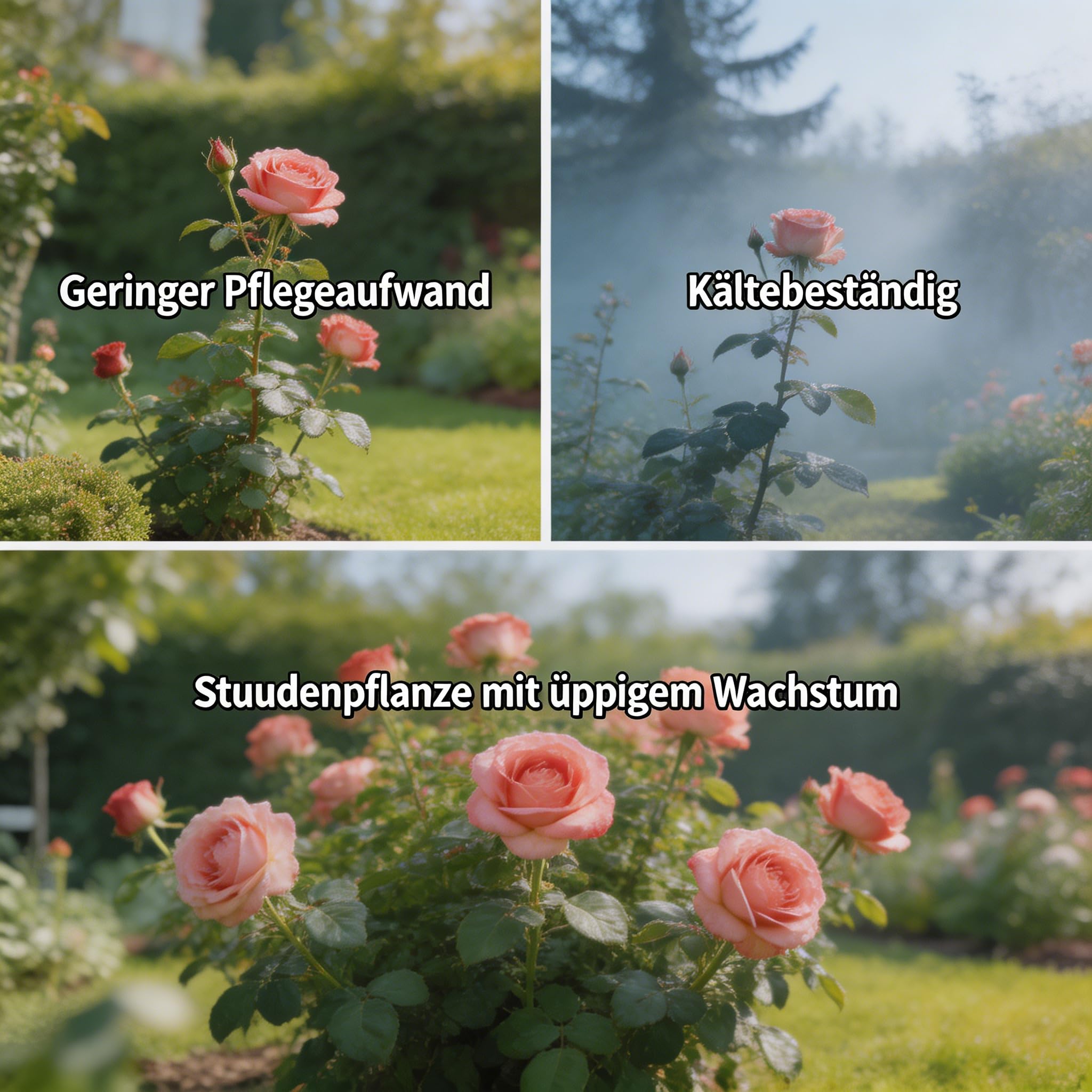 Duftende Rosenpflanzen, geeignet für sonnige Gartenbereiche-4Rhizom-c
