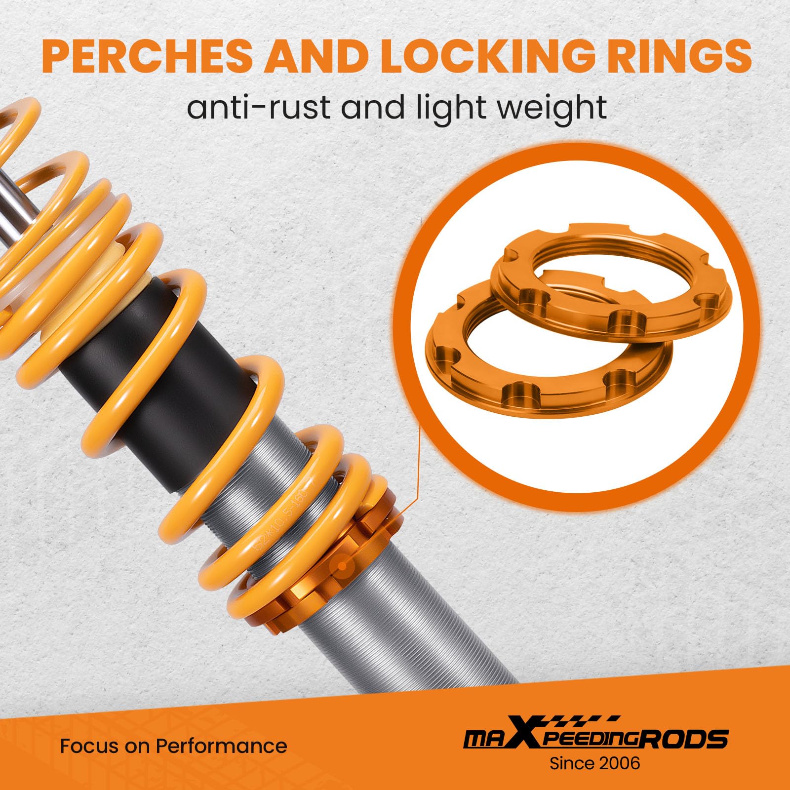 maXpeedingrods Sospensioni filettate regolabili in altezza per Renault Clio II 1998-2005 Shock sospensione ammortizzatore