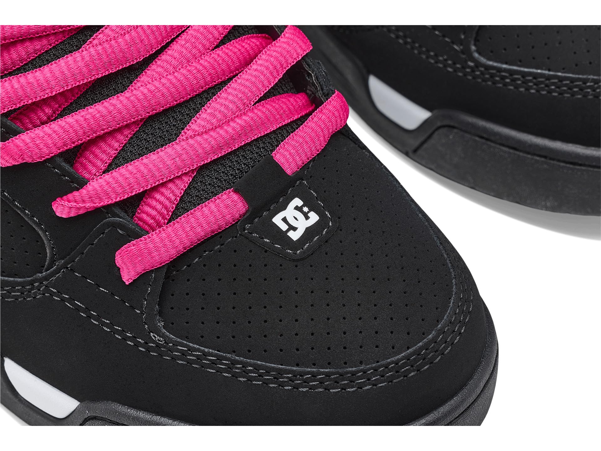 DC Shoes Command para mujer, Negro/Rosa, 7.5