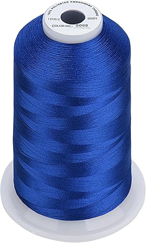 Miniatura 10 de Simthread - 33 selecciones - Varios paquetes de colores surtidos de hilo de máquina de bordado de poliéster Bobina enorme 5500Y para todas las