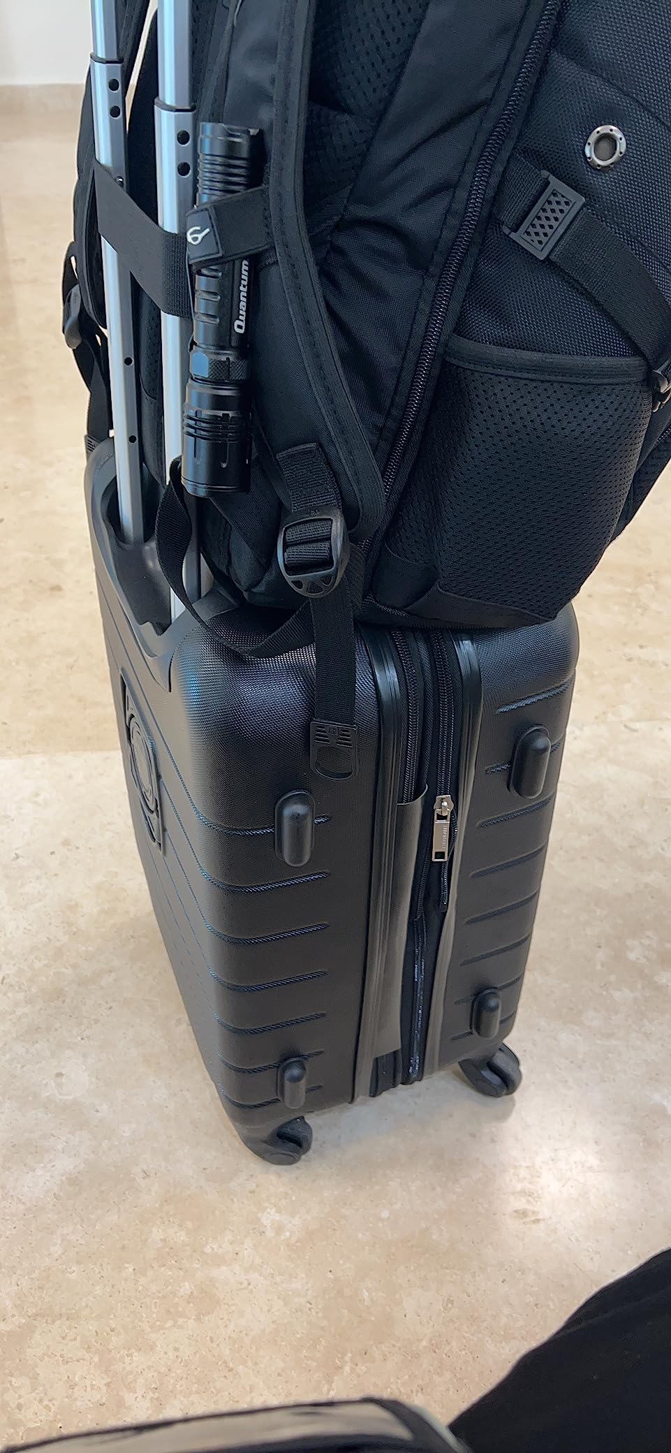 10/mo Finance Wrangler 20" Smart Spinner CarryOn Luggage With Usb