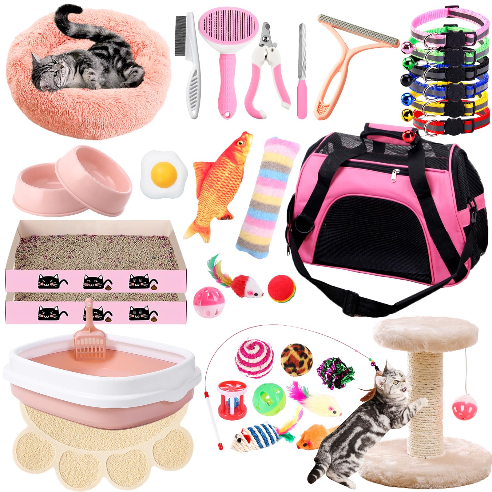 kittenページ Kitten Starter Kit, 37 Pcs of Kitten Starter Kit for Indoor